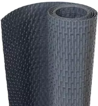 vidaXL Balkon-Sichtschutz Poly Rattan Anthrazit 400x100cm (156240)