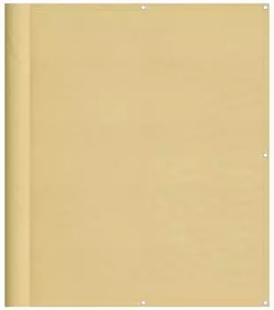 vidaXL Balkon Sichtschutz Sand 120x700cm 100% Oxford-Polyester
