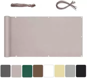 Sekey Balkonsichtschutz Polyester 90x500cm Taupe (359085)