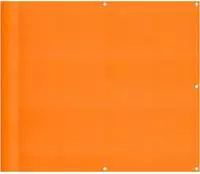 vidaXL Balkon-Sichtschutz Orange 90x1000 cm 100% Polyester-Oxford