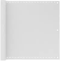 vidaXL Balkonsichtschutz HDPE 90x600 cm wei&szlig;