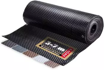 Kadax Skei Sichtschutzmatte PE-Rattan 1x3m, dunkelbraun (K980)