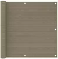vidaXL Balkon-Sichtschutz Taupe 90x300 cm HDPE