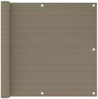 vidaXL Balkon-Sichtschutz Taupe 90x300cm HDPE (310960)