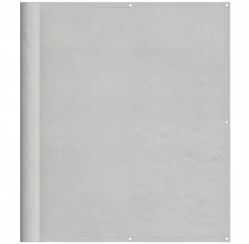 vidaXL Balkon-Sichtschutz Hellgrau 120x600cm 100% Polyester-Oxford (4000017)