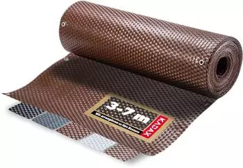 Kadax Espa Sichtschutzmatte PE-Rattan 0,9x3m Hellbraun (K995)