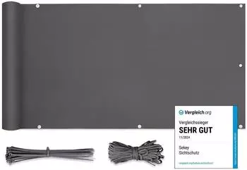 Sekey Balkonsichtschutz Polyester anthrazit 120x500cm (3502125)