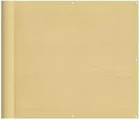 vidaXL Balkon-Sichtschutz Sandfarben 90x800 cm 100% Polyester-Oxford