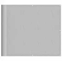 vidaXL Balkon-Sichtschutz Hellgrau 90x500 cm 100 % Polyester Oxford