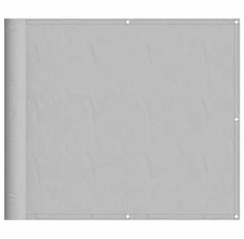 vidaXL Balkon-Sichtschutz Hellgrau 90x500cm 100% Polyester Oxford (4000009)