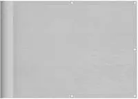 vidaXL Balkon-Sichtschutz Hellgrau 75x600 cm 100 % Polyester-Oxford