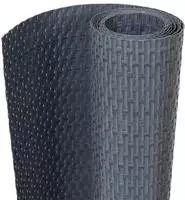 vidaXL Balkon-Sichtschutz Anthrazit 600x100 cm Poly Rattan