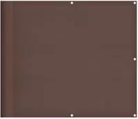 vidaXL Balkon-Sichtschutz Braun 90x800 cm 100 % Polyester-Oxford