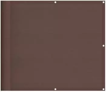 vidaXL Balkon-Sichtschutz braun 90x800cm, 100% Polyester-Oxford (4000390)