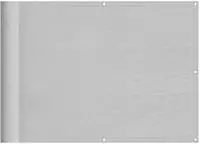 vidaXL Balkon-Sichtschutz Hellgrau 75x800 cm 100 % Polyester-Oxford