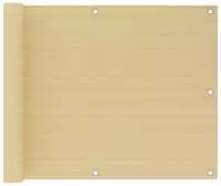 vidaXL Balkon-Sichtschutz Beige 75x600 cm HDPE