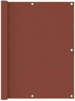 vidaXL Balkon-Sichtschutz Terrakotta-Rot 120x400 cm Oxford-Gewebe