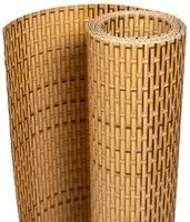 vidaXL Balkon-Sichtschutz Hellbraun 500x80 cm Poly Rattan