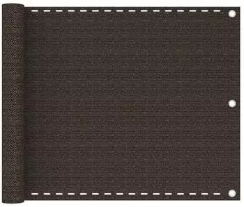 vidaXL Balkon-Sichtschutz Braun 75x300cm HDPE