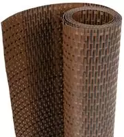 vidaXL Balkon-Sichtschutz Braun und Schwarz 600x100 cm Poly Rattan