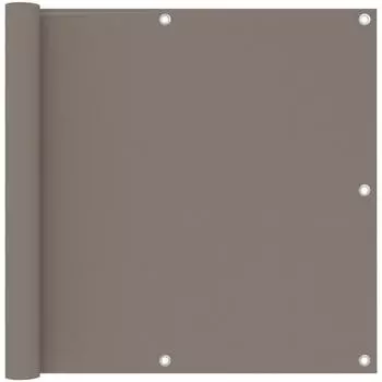 vidaXL Balkon-Sichtschutz Taupe 90x300cm Oxford-Gewebe (134988)