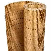 vidaXL Balkon-Sichtschutz Hellbraun 600x90 cm Poly Rattan