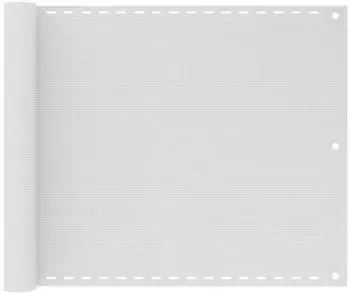 vidaXL Balkon-Sichtschutz HDPE 75x400cm weiß (42320)