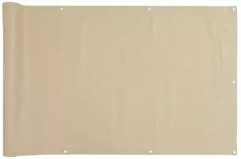 vidaXL Balkon-Sichtschutz Oxford-Gewebe 90x400cm beige (42334)