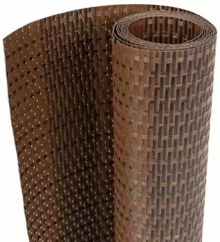 vidaXL Balkon-Sichtschutz Braun/Schwarz 400x90cm Poly Rattan (156254)