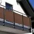 NYVI Privafence Balkon Sichtschutz Polyrattan Metallösen 300x90cm Hellbraun