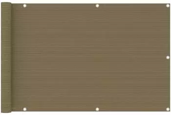 vidaXL Balkon-Sichtschutz Taupe 90x600cm HDPE (310963)
