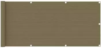 vidaXL Balkon-Sichtschutz Taupe 75x600cm HDPE (310959)