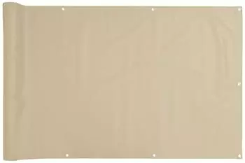 vidaXL Balkonsichtschutz Oxfordgewebe 75x400cm beige (42332)