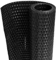 vidaXL Balkon-Sichtschutz Schwarz 400x100 cm Poly Rattan