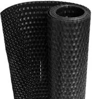 vidaXL Balkon-Sichtschutz Schwarz 300x100 cm Poly Rattan