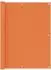 vidaXL Balkon Sichtschutz Orange 120x400cm Oxford-Gewebe