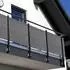 NYVI Privafence Balkon Sichtschutz Polyrattan Hellgrau 90x300cm
