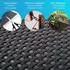 NYVI Privafence Balkon Sichtschutz Polyrattan Hellgrau 90x300cm