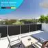 NYVI Privafence Balkon Sichtschutz Polyrattan Hellgrau 90x300cm