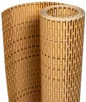 vidaXL Balkon-Sichtschutz Hellbraun 1000x90 cm Poly Rattan