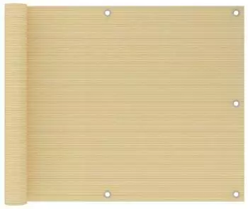 vidaXL Balkon Sichtschutz Beige 75x300cm HDPE
