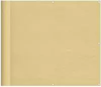vidaXL Balkon-Sichtschutz Sandfarben 90x500 cm 100% Polyester-Oxford