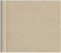 vidaXL Balkon-Sichtschutz Beige 90x800 cm 100 % Polyester-Oxford
