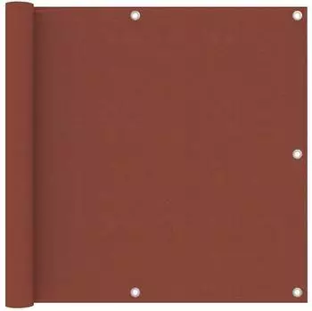 vidaXL Balkonblende Oxford-Gewebe 90x300cm Terrakotta