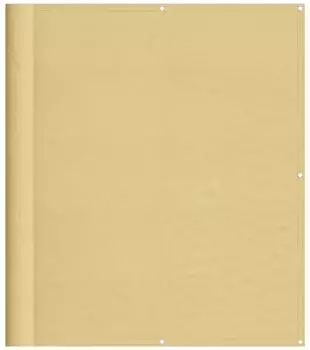 vidaXL Balkon-Sichtschutz Sandfarben 120x500cm 100% Polyester-Oxford (4000037)