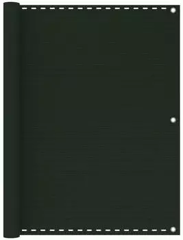 vidaXL Balkon-Sichtschutz dunkelgr&uuml;n 120x600cm HDPE (310979)