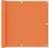 vidaXL Balkonscherm Oxford-Stoff orange 90x500cm (135050)