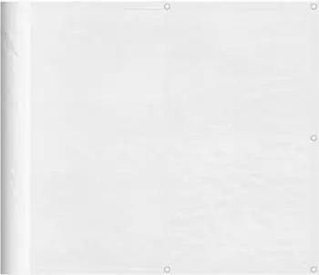 vidaXL Balkon-Sichtschutz wei&szlig; 90x800cm 100% Polyester-Oxford (4000096)