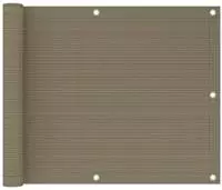 vidaXL Balkon-Sichtschutz Taupe 75x300 cm HDPE
