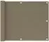 vidaXL Balkon-Sichtschutz Taupe 75x300cm HDPE